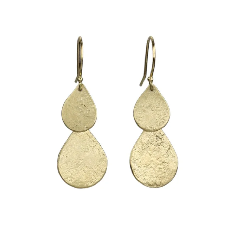 Parchment Teardrop Waterfall Earrings