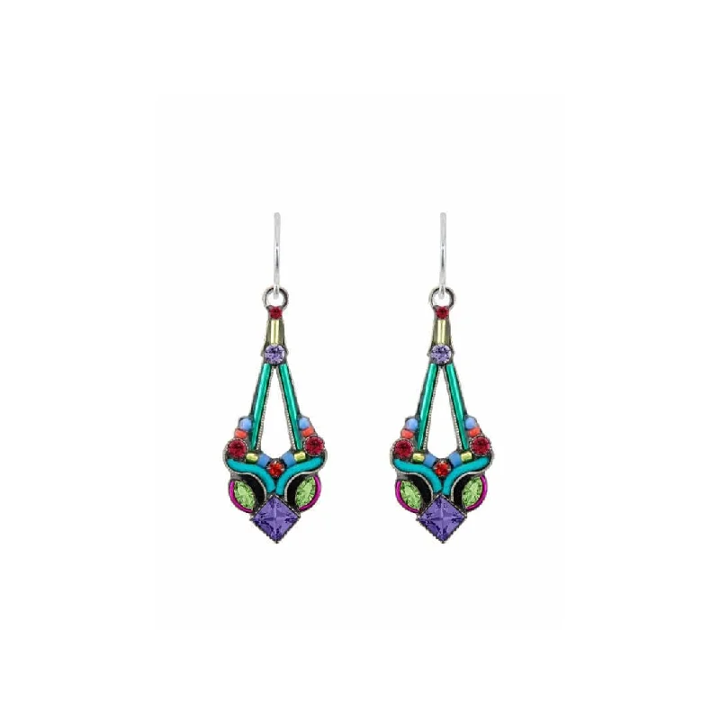 Multicolor Persian Drop Earrings