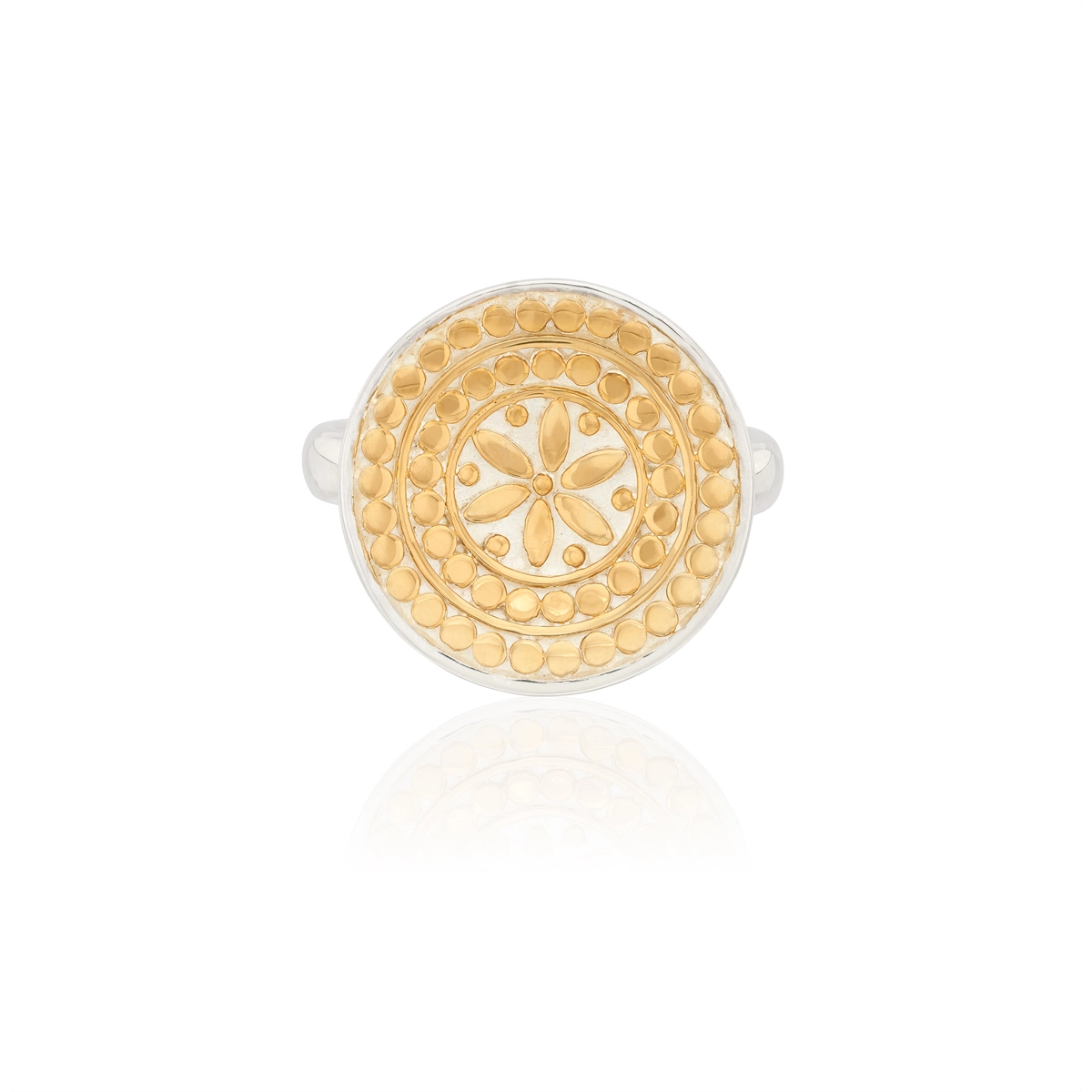 Anna Beck Classic Flower Dish Ring - Gold Plated