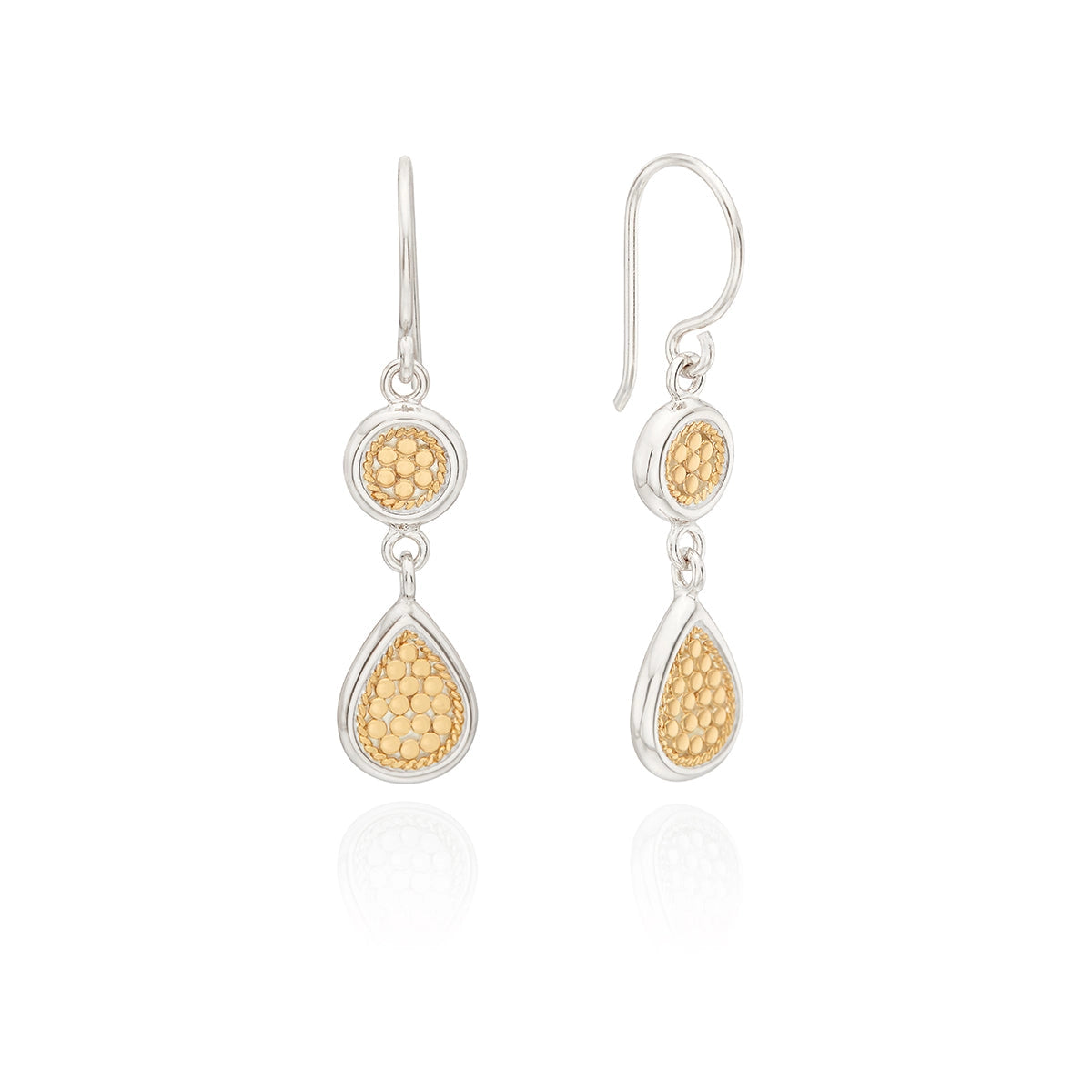 Anna Beck Classics Double Drop Earrings - Gold Plated