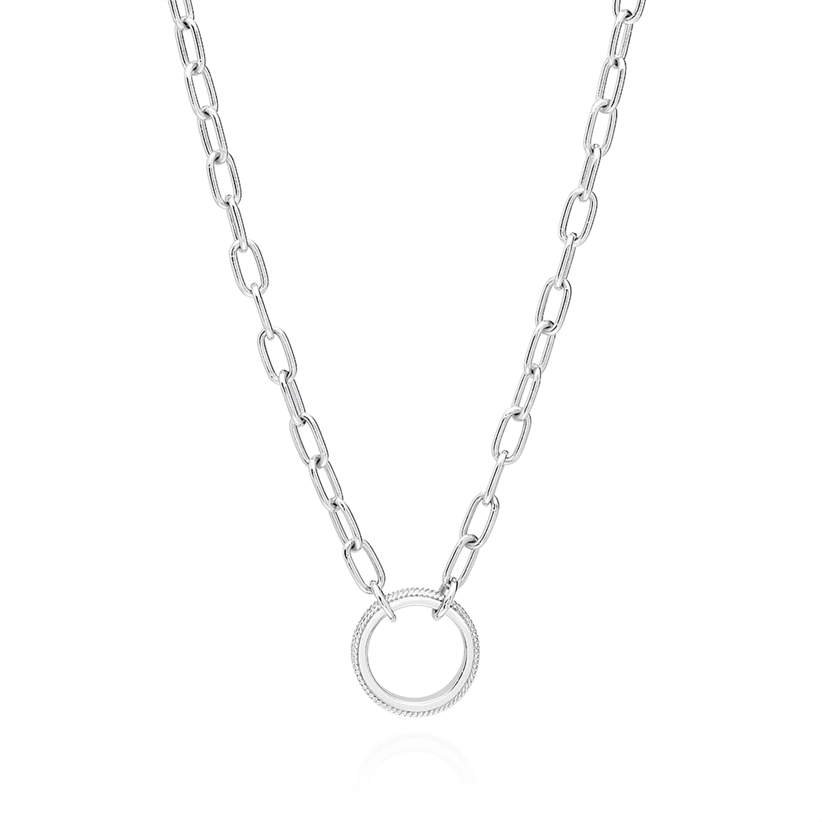 Anna Beck Open O Pendant Necklace, 16-18 inch - Silver