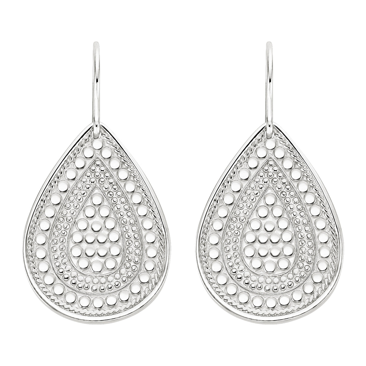 Anna Beck Signature Teardrop Earrings - Silver