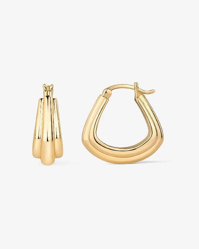 Chunky Triangle Hoops