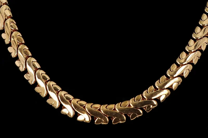 Vintage Givenchy Gold Plated Wave Choker