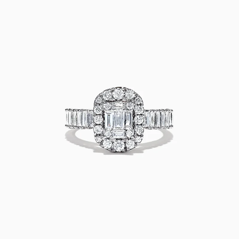 Classique 14K White Gold Diamond Ring, 1.21 TCW