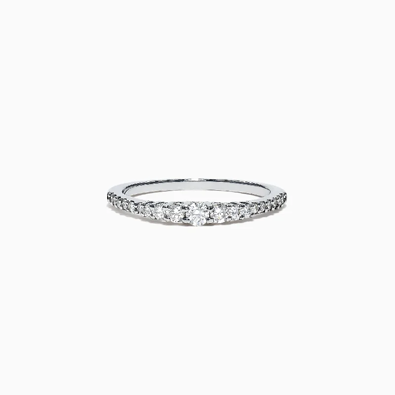 Pave Classica 14K White Gold Diamond Band, 0.31 TCW