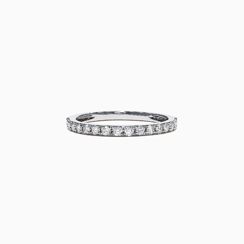 Pave Classica 14K White Gold Diamond Band, 0.34 TCW