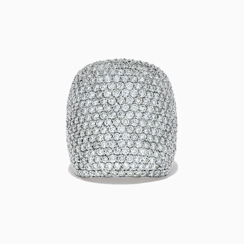 Pave Classica 14K White Gold Diamond Pave Ring, 4.05 TCW