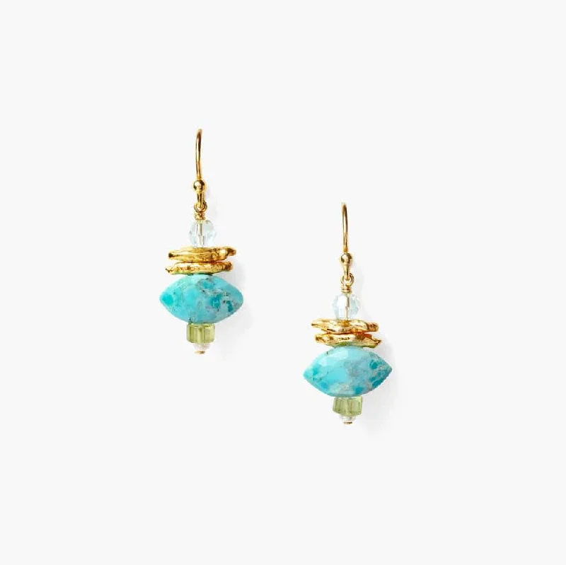 Turquoise Mix Lisbeth Drop Earrings