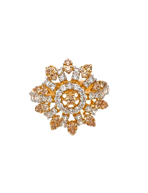 Gold CZ Ring 22 Karat