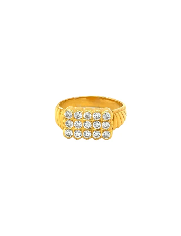 Gold Men's Ring 22 Karat