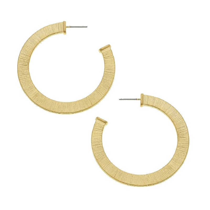 Textured Classic Hoops