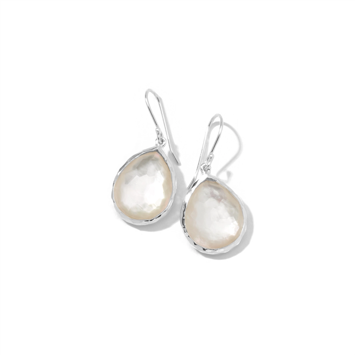 Ippolita Sterling Rock Candy Teardrop Earrings in Mother of Pearl Doublet