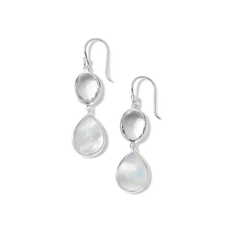 Ippolita Sterling Silver Wonderland Oval and Teardrop Snowman Earrings