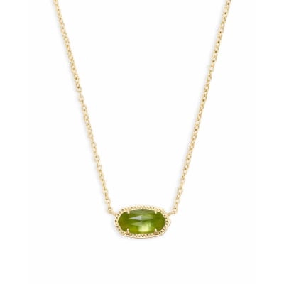 Kendra Scott Elisa Necklace in Gold with Peridot Illusion