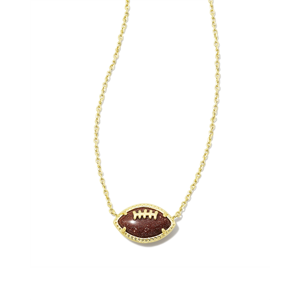 Kendra Scott Football Short Pendant Necklace in Gold