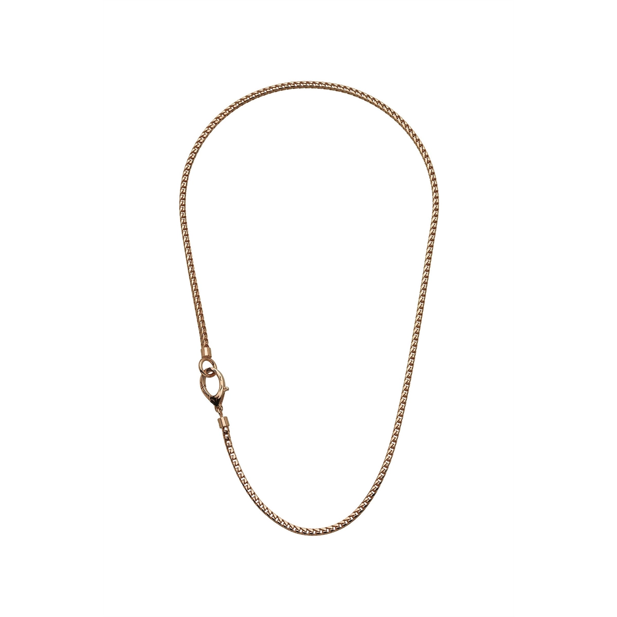 Marco Dal Maso Mesh 18kt Rose Gold Polish Plated Silver Necklace 62cm