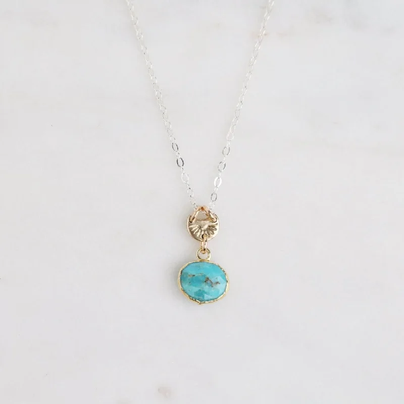 Turquoise Pool Pendant Necklace