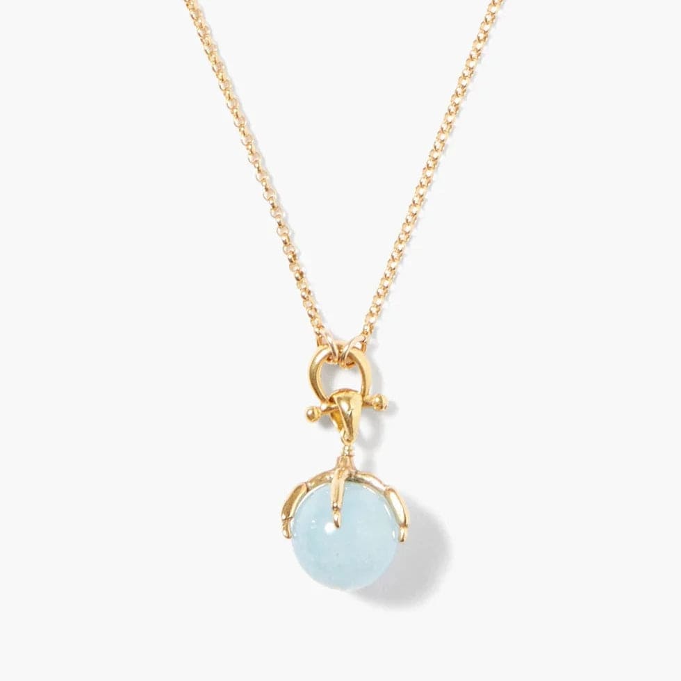 Lark Pendant Necklace Aquamarine