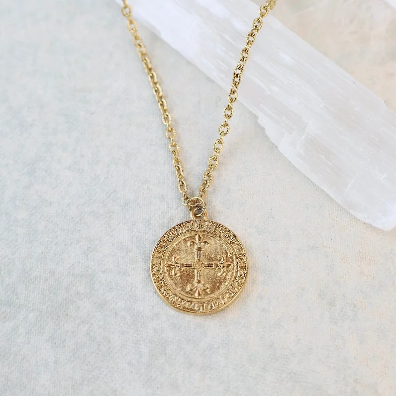 The Little Gold Shield Necklace