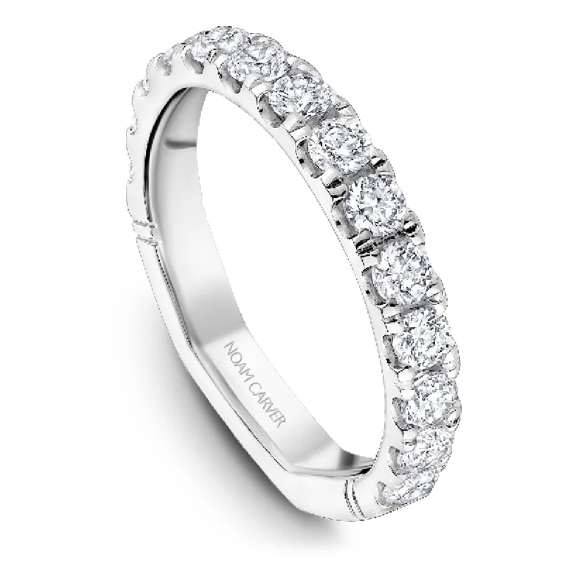 Noam Carver Half Anniversary Diamond Wedding Ring in 14K White Gold (1.12ctw)