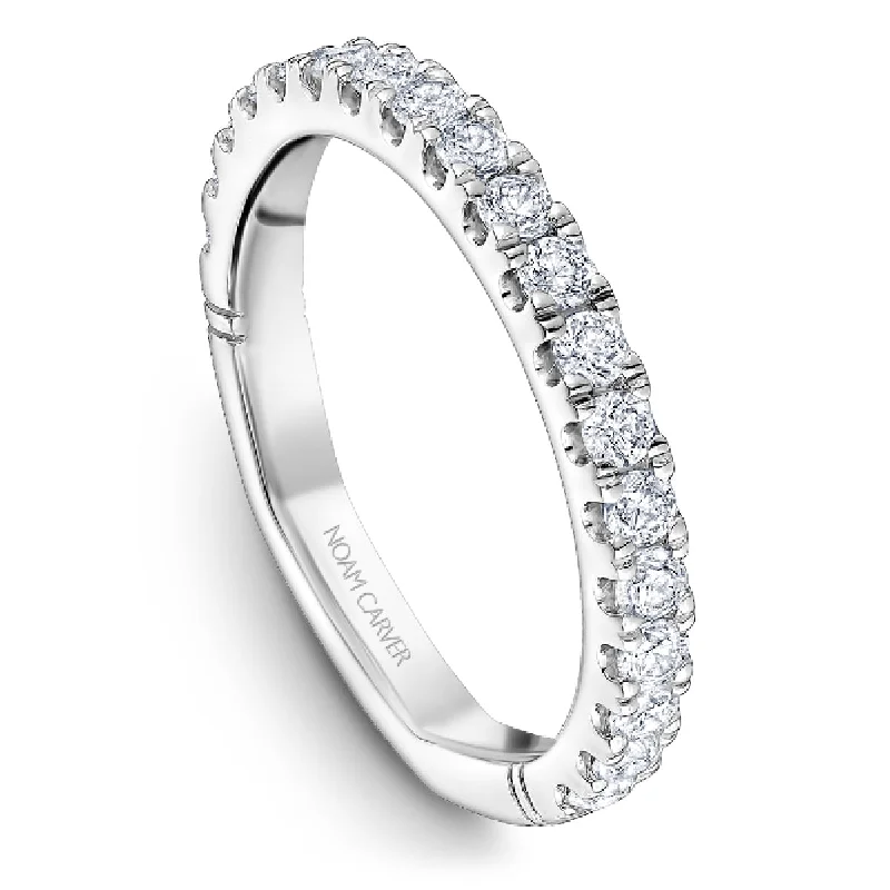 Noam Carver Atelier Straight Diamond Wedding Band in White Gold