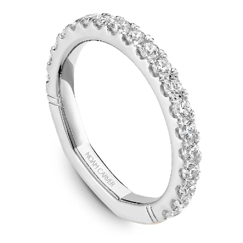 Noam Carver Atelier Straight Diamond Wedding Band in White Gold