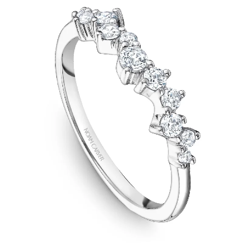 Noam Carver Constellation Diamond Wedding Band in White Gold