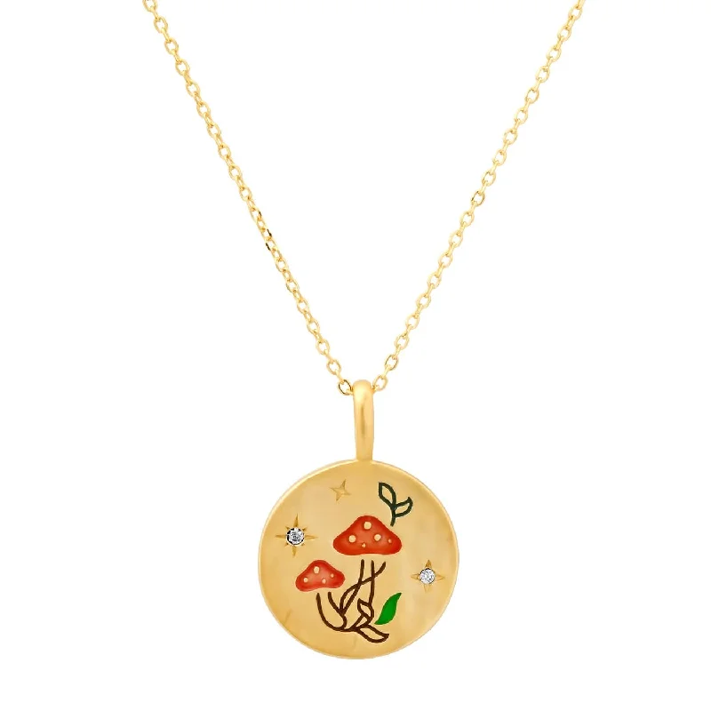 Mushroom Pendant Necklace