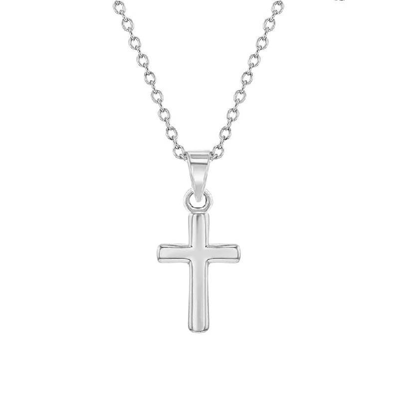 Teenie Tiny Cross Baby Pendant Necklace