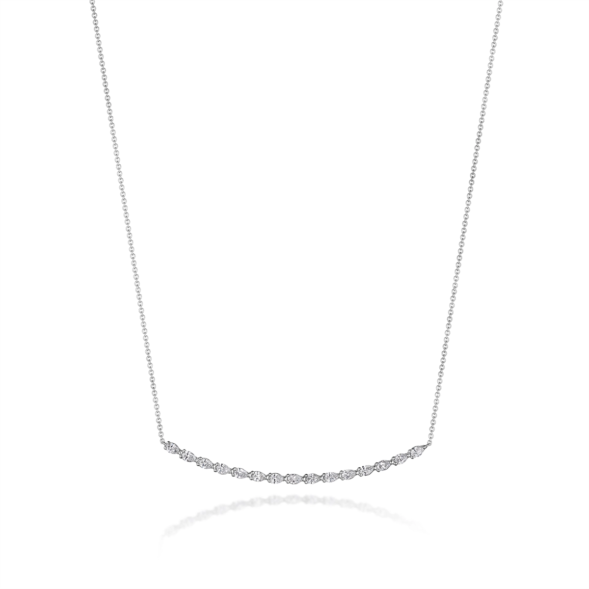 Tacori 18K White Gold Diamond Necklace