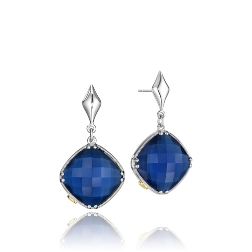 Tacori City Lights Checkered Gem Drop Earrings