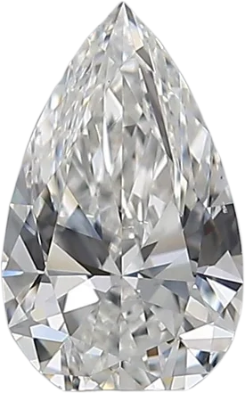 0.5 Carat F VS2 Pear Natural Diamond