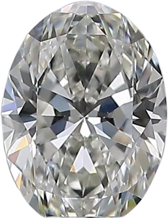 0.77 Carat I SI1 Oval Natural Diamond