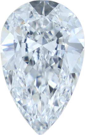 0.9 Carat E VVS1 Pear Natural Diamond