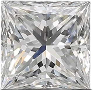 1.01 Carat F VVS2 Princess Natural Diamond