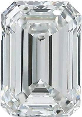 1.02 Carat F VVS2 Emerald Lab Diamond