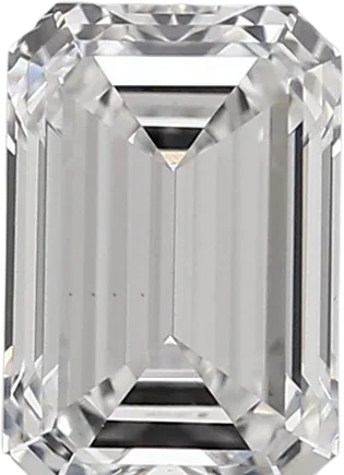 1.51 Carat D vvs2 Emerald Lab Diamond