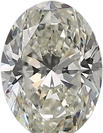 1.51 Carat J SI2 Oval Natural Diamond