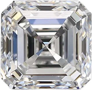 1.52 Carat D VS2 Asscher Natural Diamond