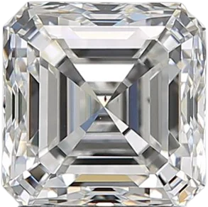 2.01 Carat F VS2 Asscher Natural Diamond