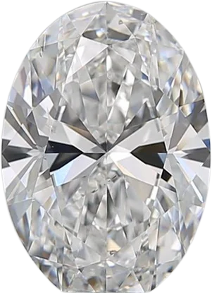 2.01 Carat D SI1 Oval Natural Diamond