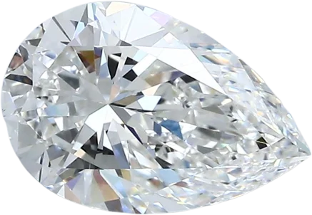 2.01 Carat G VVS2 Pear Natural Diamond