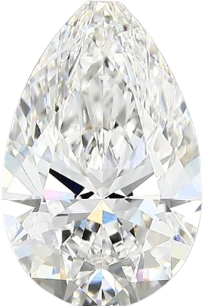 2.1 Carat E vvs2 Pear Lab Diamond