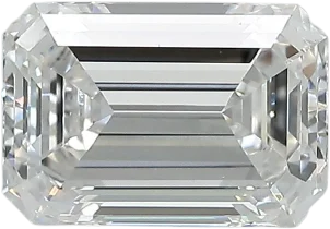 2.4 Carat F VVS2 Emerald Lab Diamond